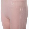 Moteriškos treniruočių tamprės Gymshark Flawless Shine Seamless pink/white 7