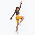 Moteriški šortai Gymshark Flawless Shine Seamless saffron/yellow treniruočių šortai 2