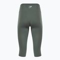 Moteriškos treniruočių tamprės Gymshark Training Cropped obsidian / green 2