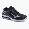 Vyriški tinklinio bateliai Mizuno Wave Voltage navy blue V1GA216001