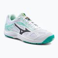 Moteriški teniso bateliai Mizuno Break Shot 3 AC white and green 61GA212623