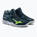 Vyriški tinklinio bateliai Mizuno Thunder Blade 3 Mid blue V1GA217538 5