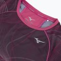 Moteriški bėgimo marškinėliai Mizuno Aero Tee gape wine 3