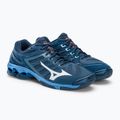 Vyriški tinklinio bateliai Mizuno Wave Voltage navy blue V1GA216021 4