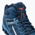 Vyriški tinklinio bateliai Mizuno Wave Voltage Mid navy blue V1GA216521 13