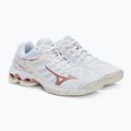 Moterų tinklinio bateliai Mizuno Wave Voltage white V1GC216036 4
