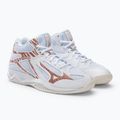 Moterų tinklinio bateliai Mizuno Thunder Blade 3 Mid white V1GC217536 4
