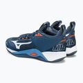 Vyriški tinklinio bateliai Mizuno Wave Momentum 2 navy blue V1GA211212 3