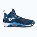 Vyriški tinklinio bateliai Mizuno Wave Momentum 2 Mid navy blue V1GA211721 2