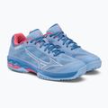 Moterų teniso bateliai Mizuno Wave Exceed Light CC blue 61GC222121 4