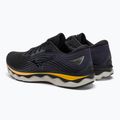 Vyriški bėgimo bateliai Mizuno Wave Sky 6 black/tradewinds/gold fusion 3