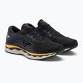 Vyriški bėgimo bateliai Mizuno Wave Sky 6 black/tradewinds/gold fusion 4