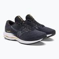 Vyriški bėgimo bateliai Mizuno Wave Rider 26 2E odyssey gray/metallic gray/pale marigold 5