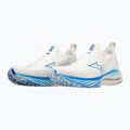 Moteriški bėgimo batai Mizuno Wave Neo Wind white/silver/peace blue 15