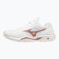 Moteriški rankinio bateliai Mizuno Wave Stealth V white/rose/snow white