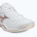 Moteriški rankinio bateliai Mizuno Wave Stealth V white/rose/snow white 7