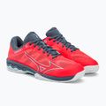 Moteriški teniso bateliai Mizuno Wave Exceed Light AC Fierry Coral 2/White/China Blue 61GA221958 4