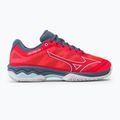 Moterų teniso bateliai Mizuno Wave Exceed Light CC Fierry Coral 2/White/China Blue 61GC222158 2