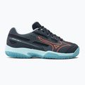 Vaikų teniso bateliai Mizuno Exceed Star CC collegiate blue/soleil/tanager/turquoise 2