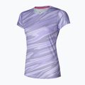 Moteriški bėgimo marškinėliai Mizuno Core Graphic Tee pastelinės alyvinės spalvos