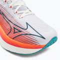 Mizuno Wave Rebellion Pro baltai oranžiniai bėgimo bateliai J1GC231701 7