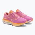 Moteriški bėgimo bateliai Mizuno Wave Rider 26 Roxy cyclamen/white/mockorang 5