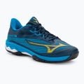 Vyriški teniso bateliai Mizuno Wave Exceed Light 2 AC dress blues/bolt2 neon/clolsonne