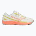 Moteriški teniso batai Mizuno Break Shot 4 AC snow white/ neon flame/ ghost gray 2