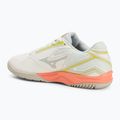 Moteriški teniso batai Mizuno Break Shot 4 AC snow white/ neon flame/ ghost gray 3