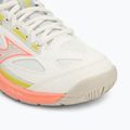 Moteriški teniso batai Mizuno Break Shot 4 AC snow white/ neon flame/ ghost gray 7