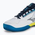 Vyriški teniso bateliai Mizuno Break Shot 4 CC white/dress blues/sulphur spring 7