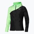 Vyriška teniso striukė Mizuno Release Hooded Jacket techno green/black