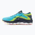 Vyriški bėgimo bateliai Mizuno Wave Sky 7 jet blue/white/bolt2neon 4