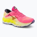 Moteriški bėgimo bateliai Mizuno Wave Sky 7 highvpink/ombre blue/bolt2neon