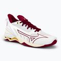 Moteriški rankinio bateliai Mizuno Wave Mirage 5 white/cabernet/mp gold