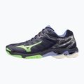 Vyriški tinklinio bateliai Mizuno Wave Voltage evening blue / tech green / lolite 3