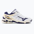 Vyriški tinklinio bateliai Mizuno Wave Voltage white / blue kaspinas / mp gold 2