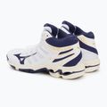Vyriški tinklinio bateliai Mizuno Wave Voltage Mid white / blue ribbon / mp gold 4