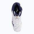 Vyriški tinklinio bateliai Mizuno Wave Voltage Mid white / blue ribbon / mp gold 7