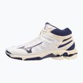 Vyriški tinklinio bateliai Mizuno Wave Voltage Mid white / blue ribbon / mp gold 3