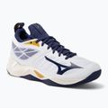 Moterų tinklinio bateliai Mizuno Wave Dimension white/blueribbon/mp gold
