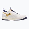 Tinklinio bateliai Mizuno Wave Dimension Mid white/blue ribbon/mp gold 9