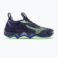 Vyriški tinklinio bateliai Mizuno Wave Momentum 3 evening blue / tech green / lolite 2