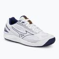 Vyriški tinklinio bateliai Mizuno Cyclone Speed 4 white/blueribbon/mp gold