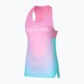 Moteriškas bėgimo tank topas Mizuno Aero Tank blue glow