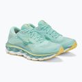 Moteriški bėgimo bateliai Mizuno Wave Sky 7 eggshell blue/white/sunshine 5