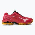 Vyriški tinklinio bateliai Mizuno Wave Voltage radiant red/white/carrot curl 2