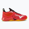 Vyriški tinklinio batai Mizuno Wave Dimension radiant red/white/carrot curl 2