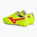 Vyriški futbolo batai Mizuno Morelia II Pro MD safety yellow/fiery coral 2/galaxy silver 3