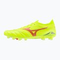 Vyriški futbolo batai Mizuno Morelia Neo IV Β Elite MD safety yellow/fiery coral 2/galaxy silver 3